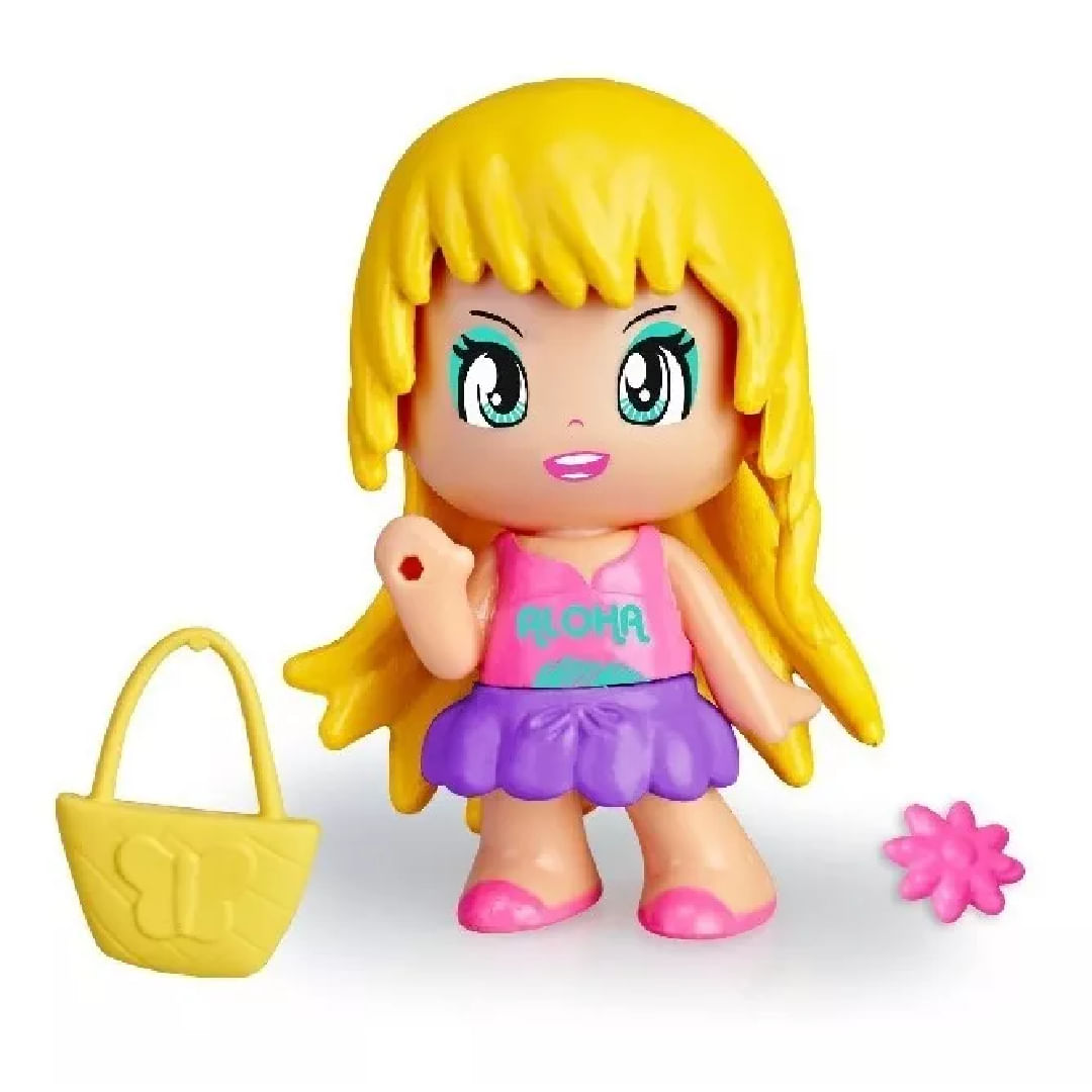 Pinypon Figura De 9 Cm Pelo Amarillo Con Accesorios 17212