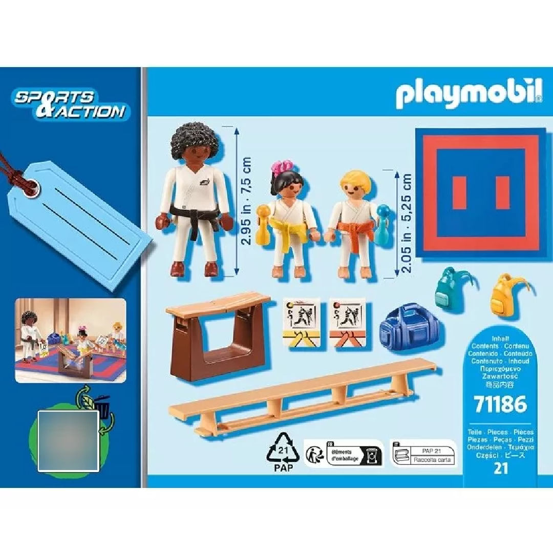 Playmobil Entrenamiento De Karate -Plb 71186
