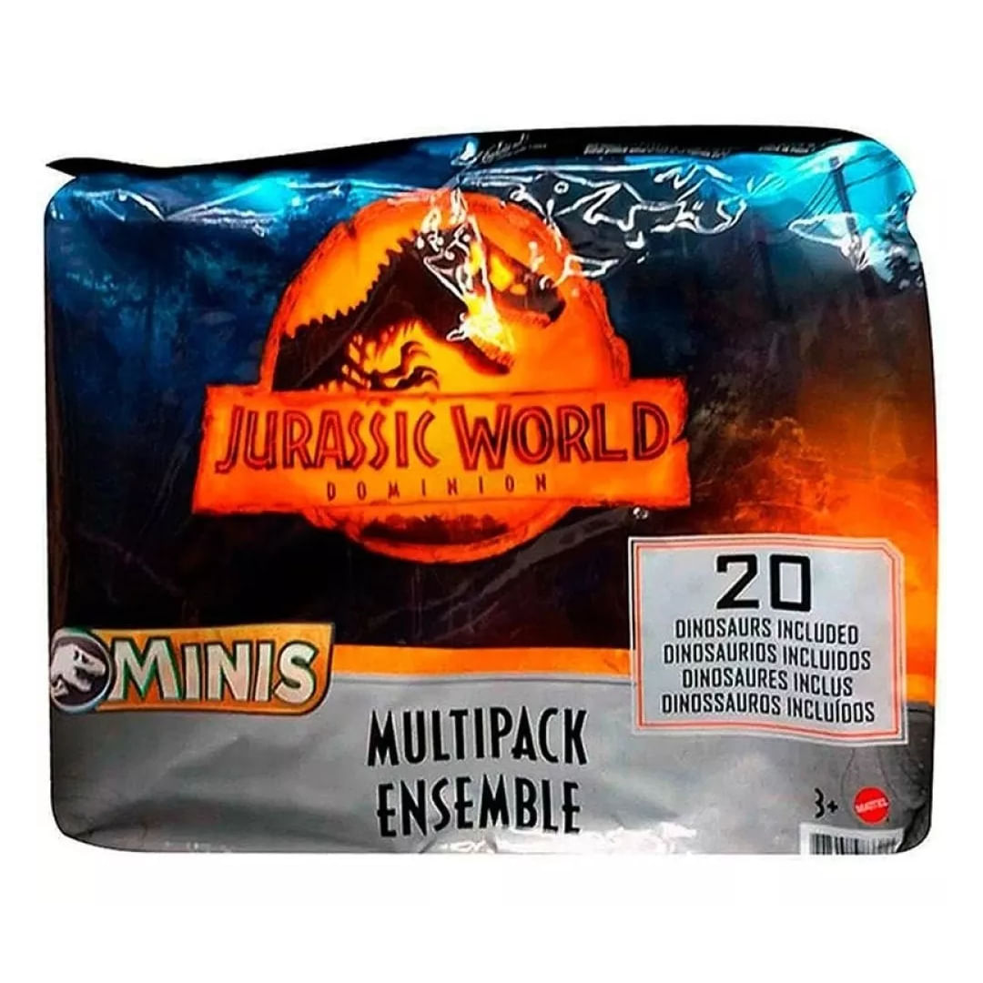 Jurassic World Multipack X20 Mini Dinosaurios Gyy79 Mattel