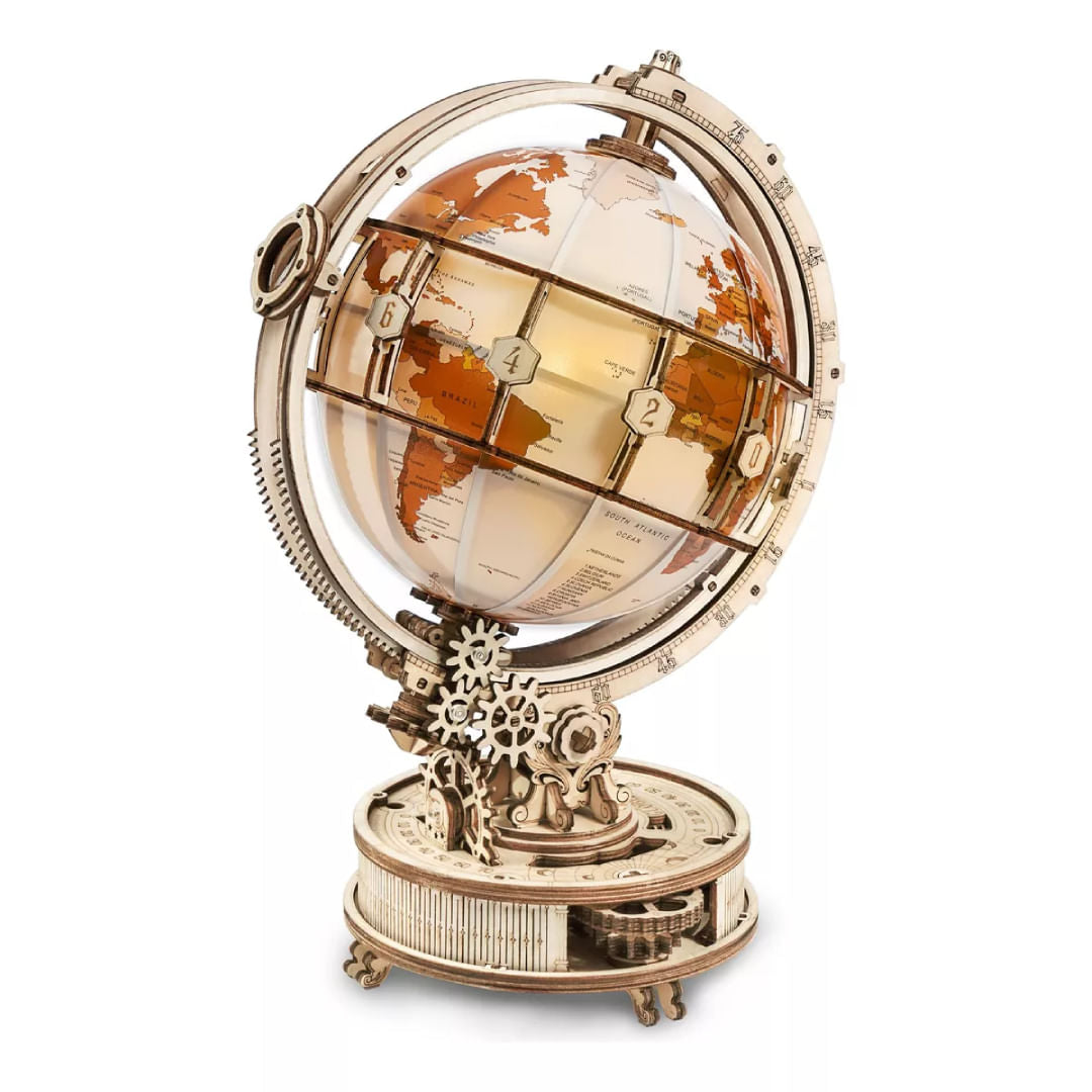 Robotime Puzzle 3d Globo Terraqueo Luminoso St003 Rokr