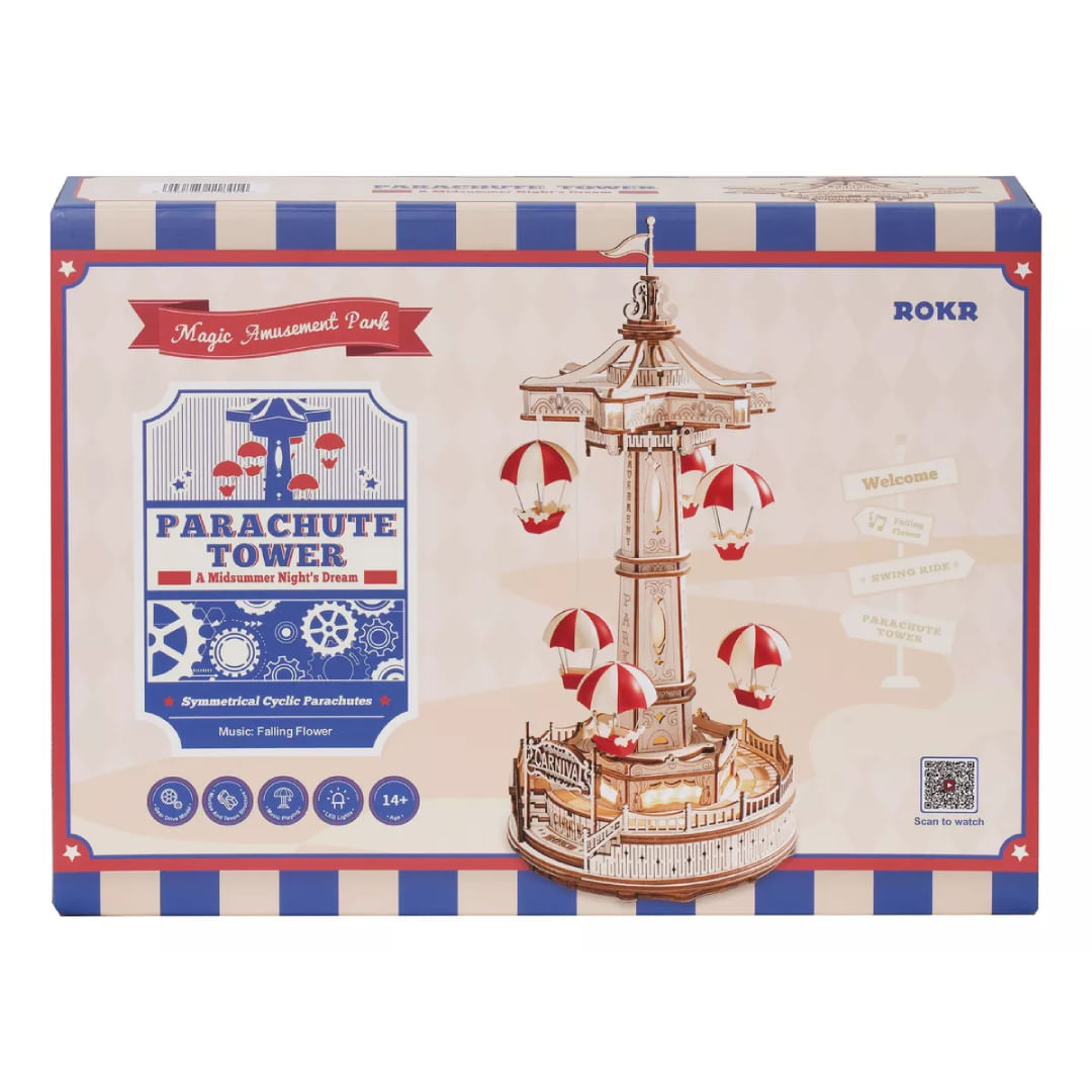 Robotime Puzzle 3d Torre De Paracaidas Ea01 Rokr