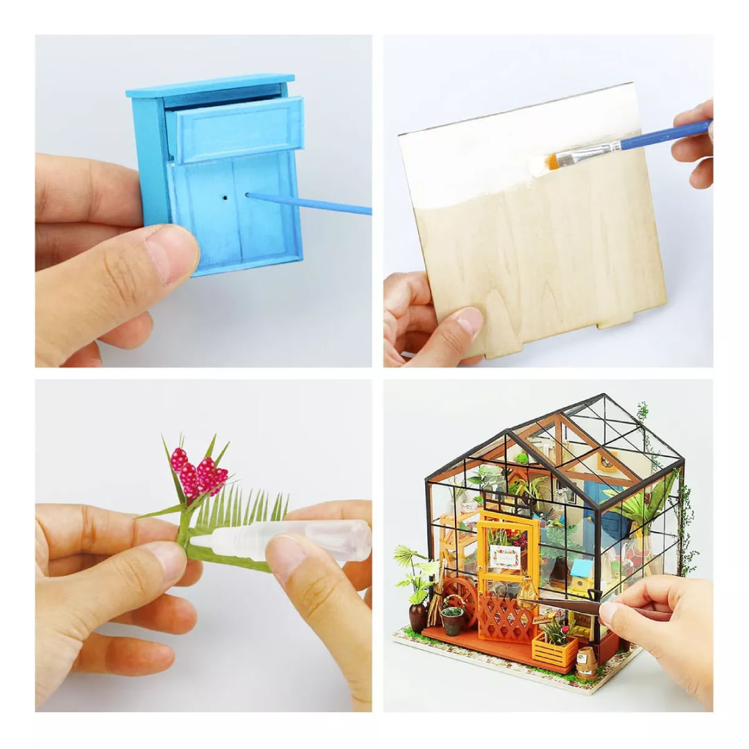 Robotime Puzzle 3d La Casa De Flores De Cathy Dg104 Rolife