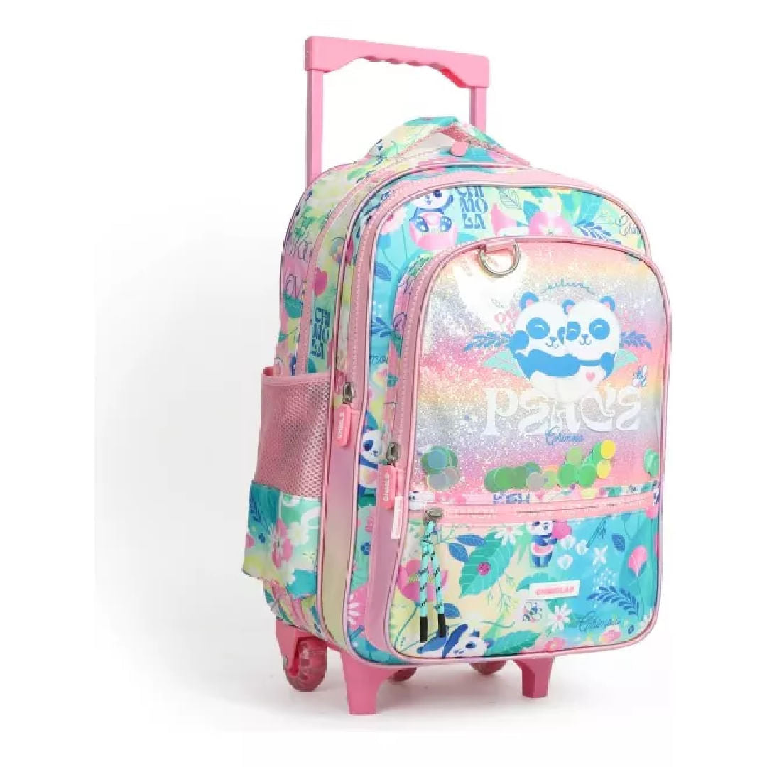 Chimola Mochila Carro Trama Cristal 17'' Panda TR73