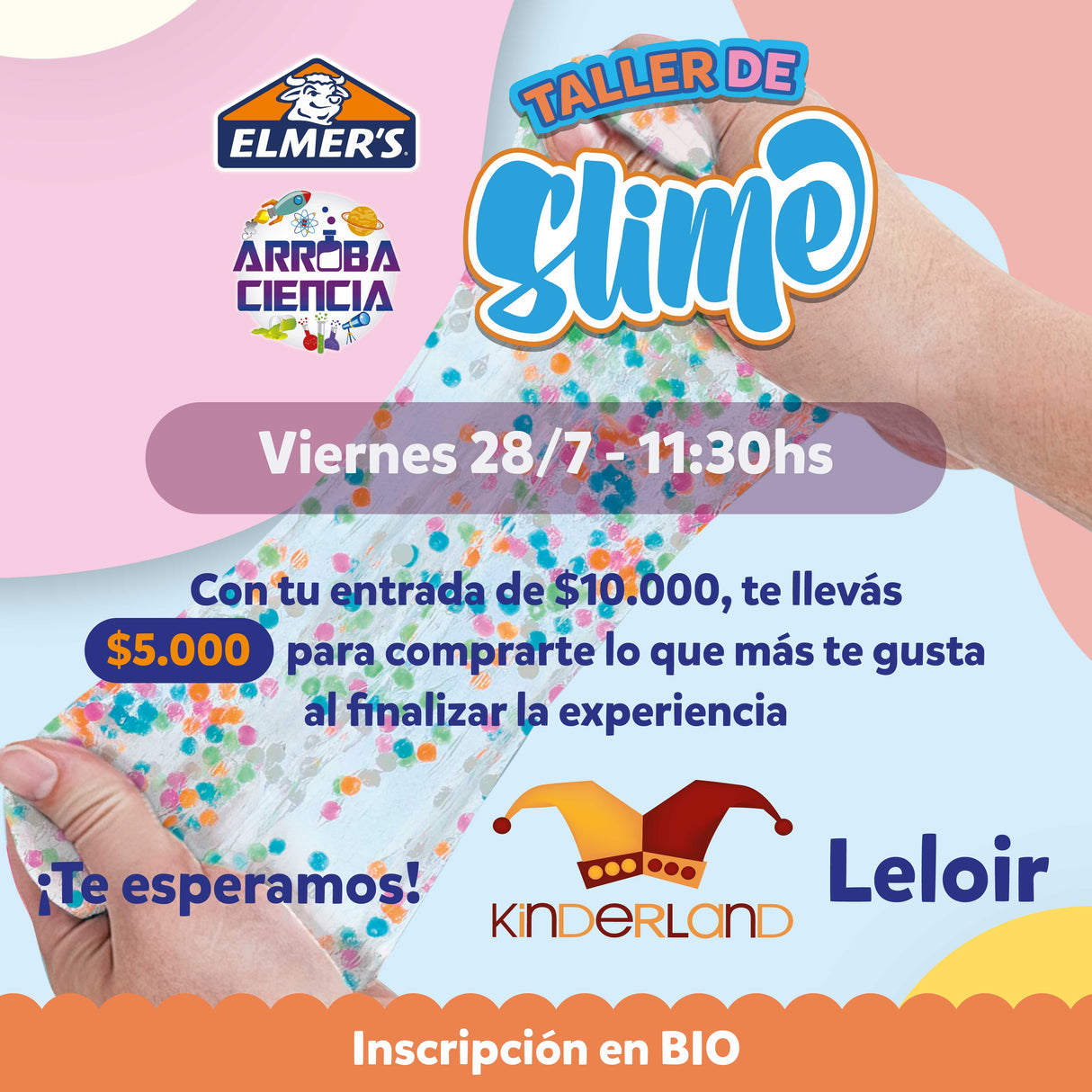 Experiencia Slime Elmers Leloir 11:30hs