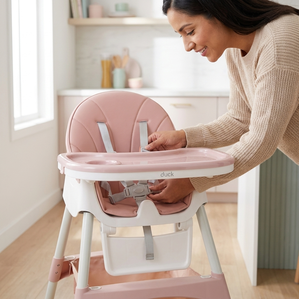 Duck Baby Silla De Comer Rosa TB052425-ROSA