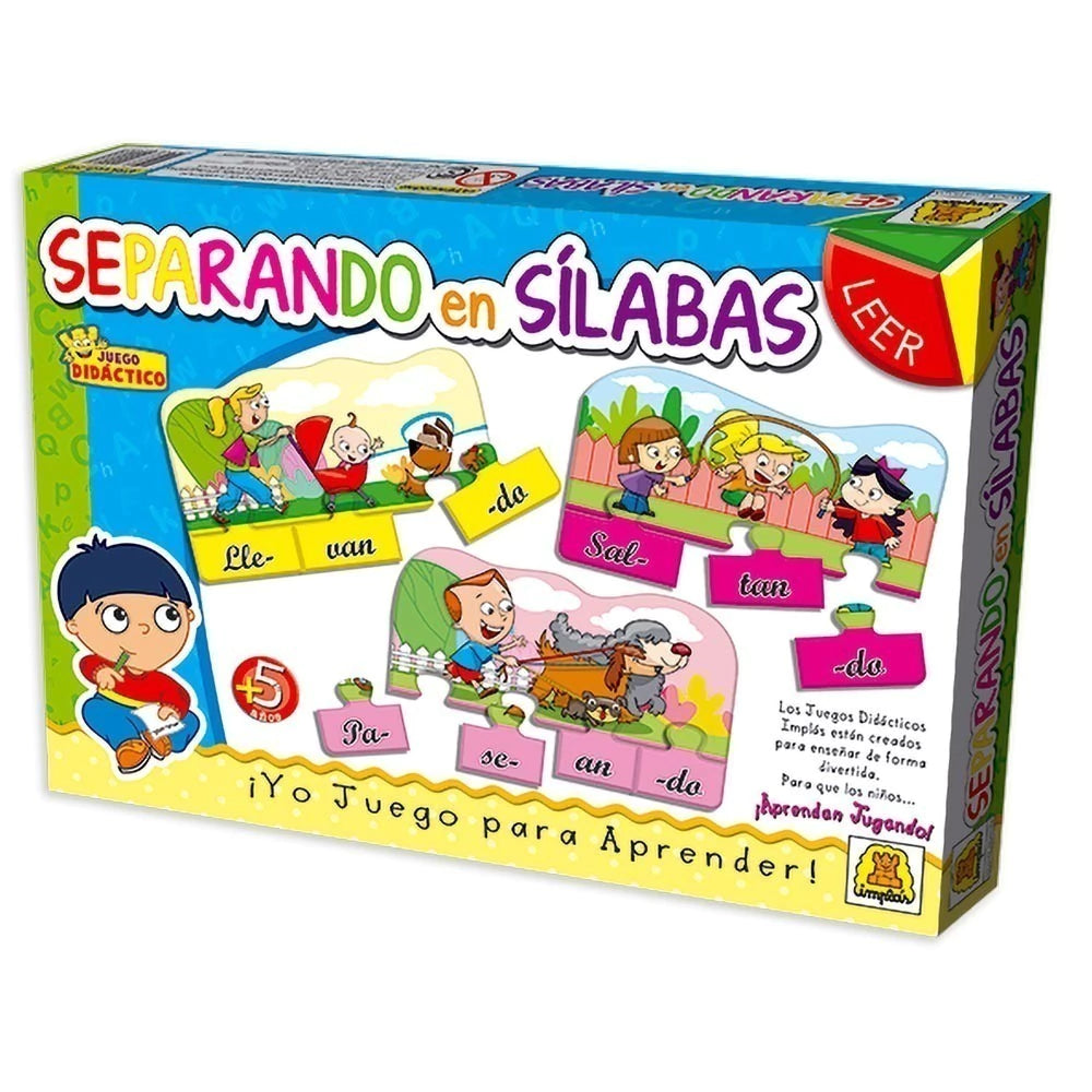 Juego Didactico Le Separando En Silabas 248