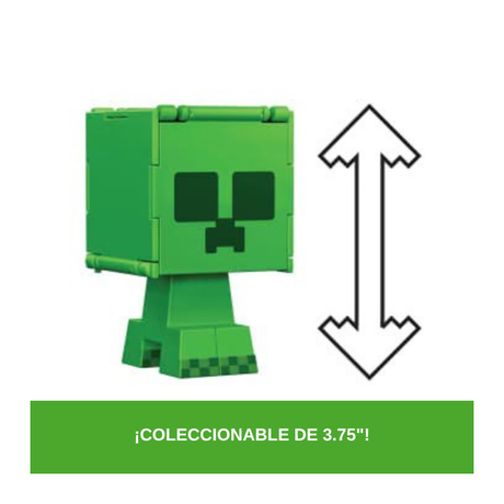 Minecraft Figuras Flippin' Figs HTL43 - Coleccionable de 3.75 pulgadas