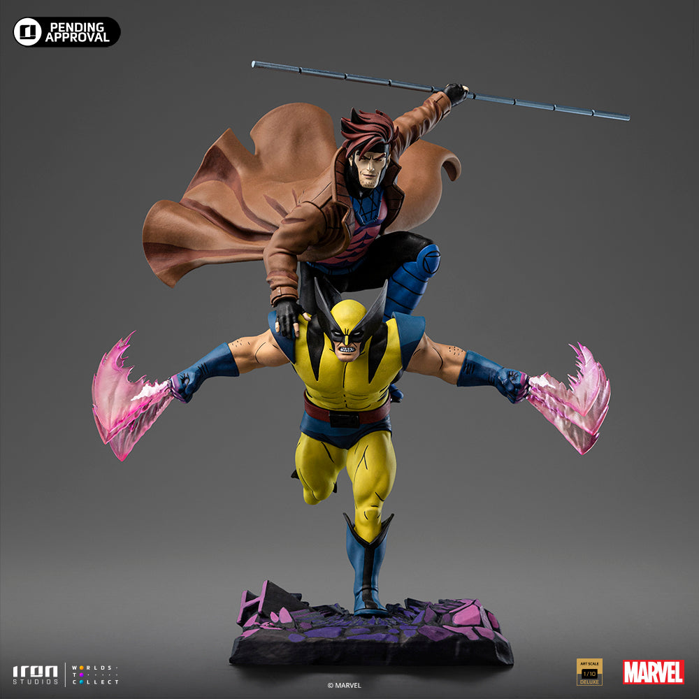 Iron Studios Gambit and Wolverine X-Men '97 Art Scale 1/10 (MARCAS112924-10)