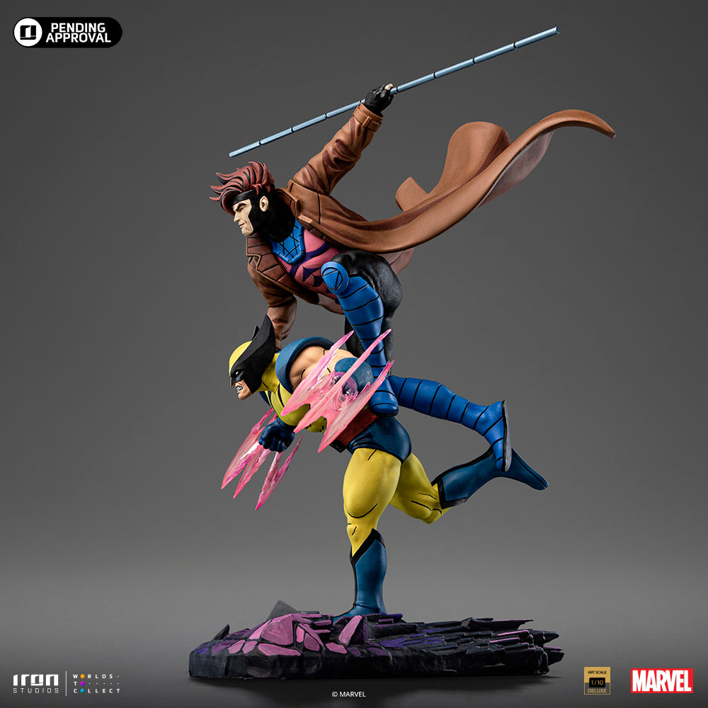 Iron Studios Gambit and Wolverine X-Men '97 Art Scale 1/10 (MARCAS112924-10)