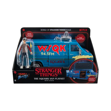 Stranger Things Squawk Van + Figura Steve Exclusivo