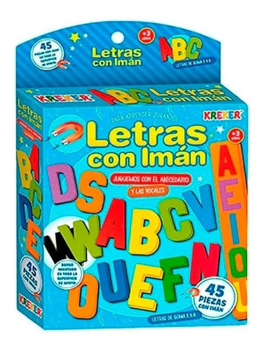 Kreker Letras Con Imán 45 Piezas 328