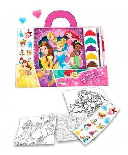 Princesas Maletín Para Crear Y Colorear Dju17569