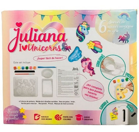 Juliana I love unicorns para moldear SISJUL002