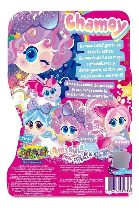 Muñeca Cham Chamoy Edicion Glitter Distroller 992796