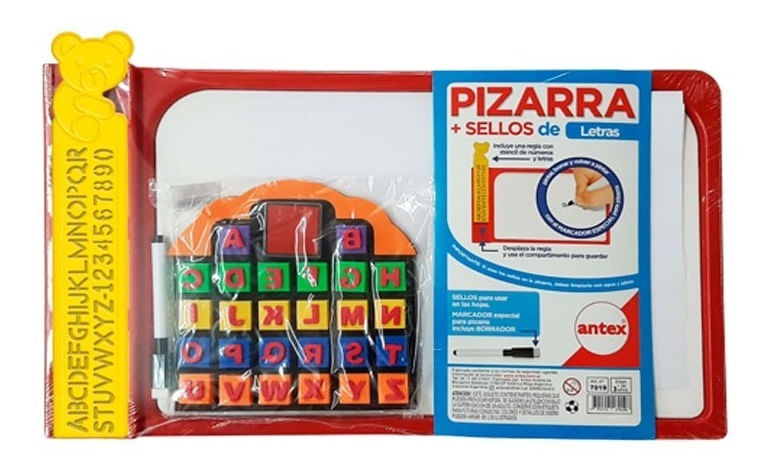 Antex Preescolar Pizarra Con Marcador Y Sellos 7019
