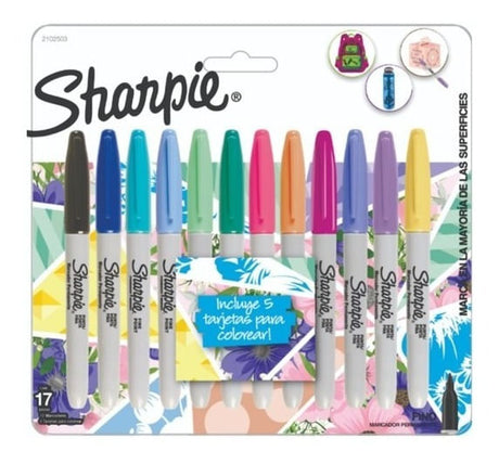 Sharpie Marcadores 12 Piezas + 5 Tarjetas 2102503