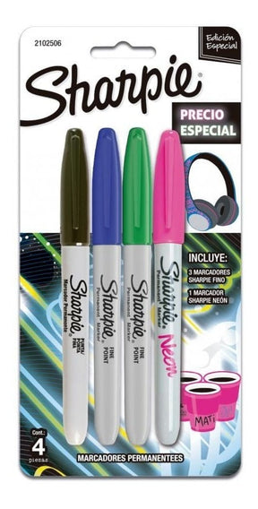 Sharpie Marcadores Edición Especial 4 Piezas 2102506
