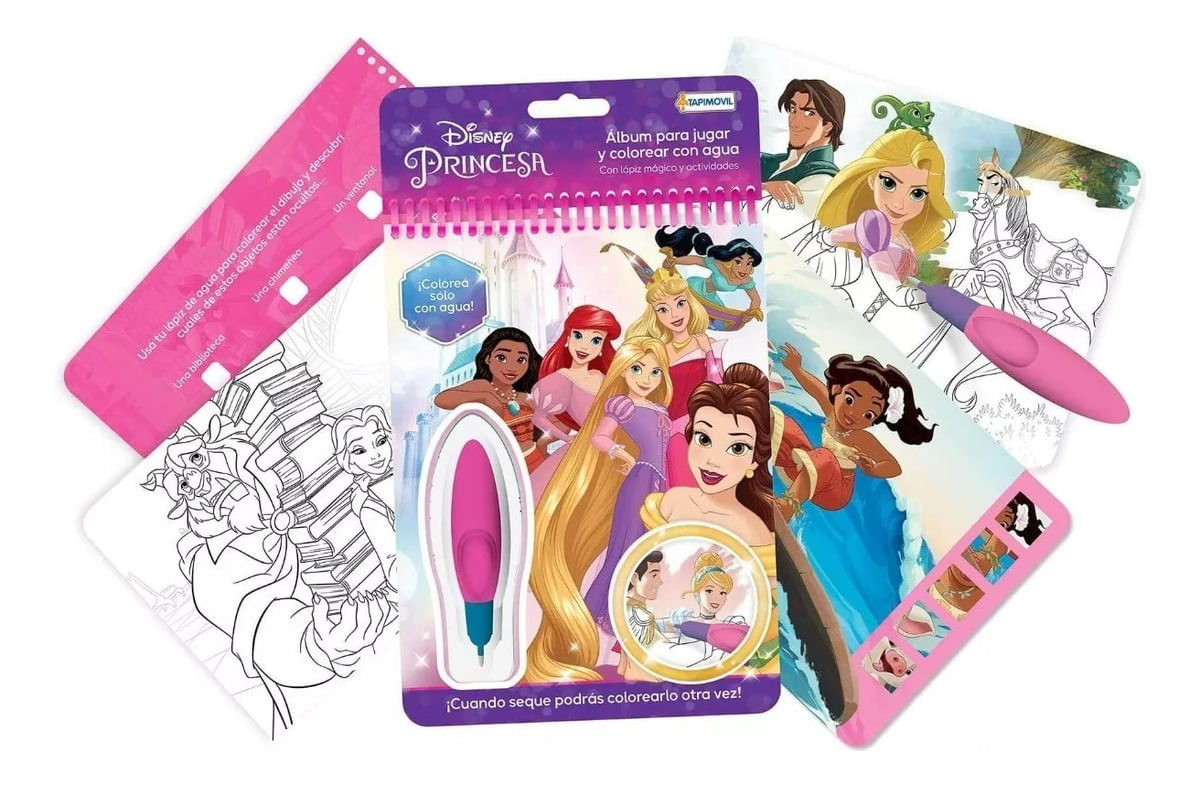 Lapiz Magico Wow Pintar Con Agua Princesas Disney Dju00709