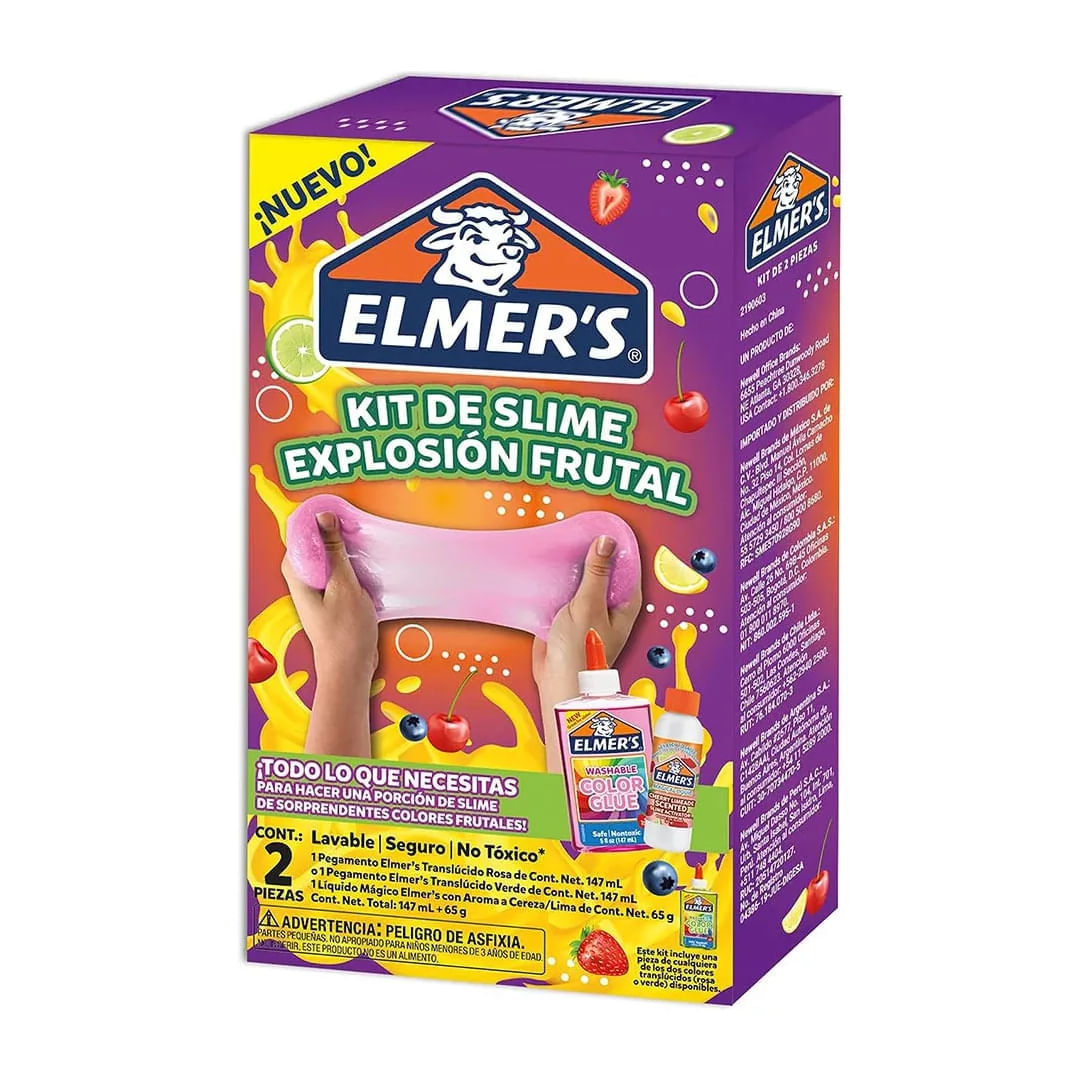 Elmer's Kit de Slime Explosion Frutal 02 piezas 2190603