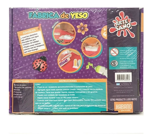 Juego Artesano Fábrica De Yeso 7104