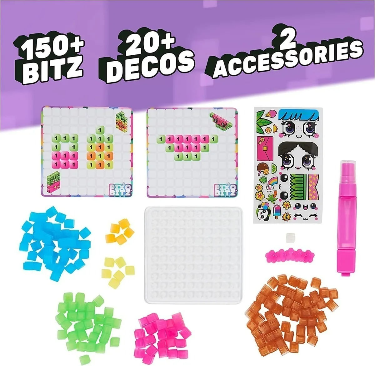 Pixobitz Plancha Con Accesorios Para Armar 6064693