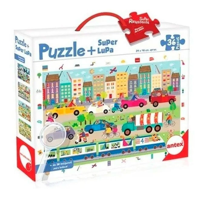 Antex Gigante Puzzle Súper Lupa 36 Piezas Ciudad 3033