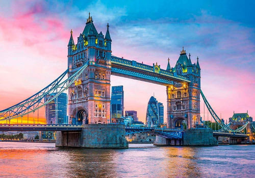 Puzzle 1500 Puesta De Sol Puente Londres Clementoni 31816