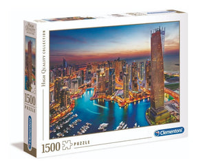 Puzzle Rompecabezas 1500 Pzs Dubai Marina Clementoni 31814