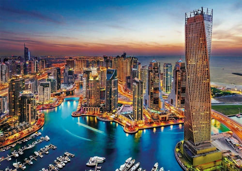 Puzzle Rompecabezas 1500 Pzs Dubai Marina Clementoni 31814
