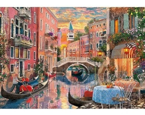 Puzzle 6000 Pzs Atardecer En Venecia Clementoni 36524