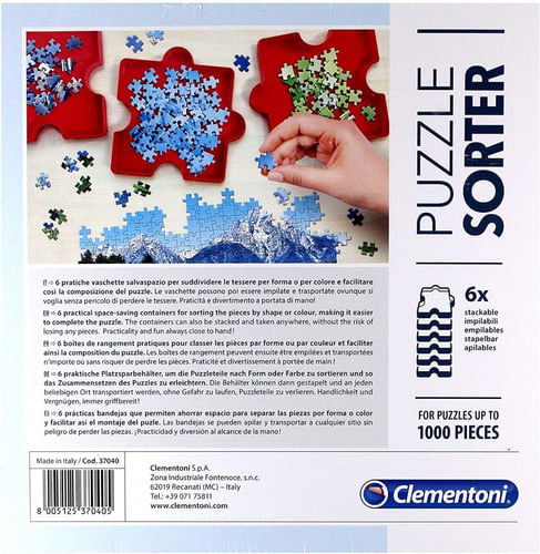 Clementoni Accesorio Organizador De Pzs Puzzle Sorter 37040