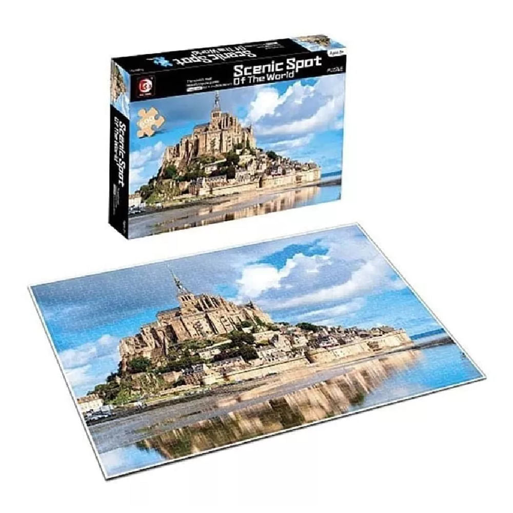 PUZZLE 500 PCS SCENIC SPOT MON SAINT MICHEL, NORMANDIA 88056 1584469