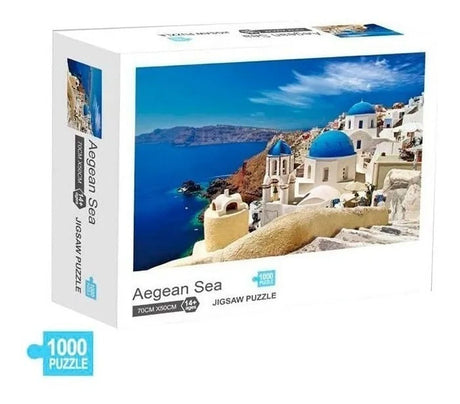 Puzzle 1000 Pzs Mar Egeo Santorini 88327 1979916 Shine