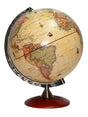 Globo Terráqueo Base Plástico Antiguo 14cm 147aw