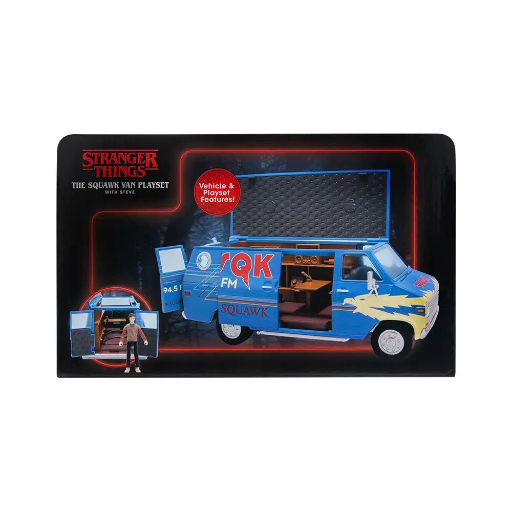 Stranger Things Squawk Van + Figura Steve Exclusivo