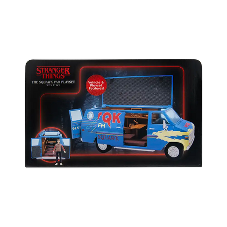 Stranger Things Squawk Van + Figura Steve Exclusivo