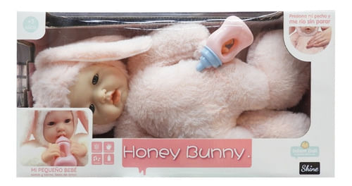 Muñeca Honey Bunny Mi Pequeño Bebe Rosa 45 Cm 3352