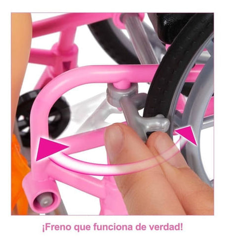 Muñeca Silla De Ruedas Barbie Fashionista Grb93