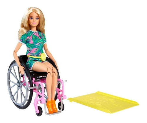 Muñeca Silla De Ruedas Barbie Fashionista Grb93