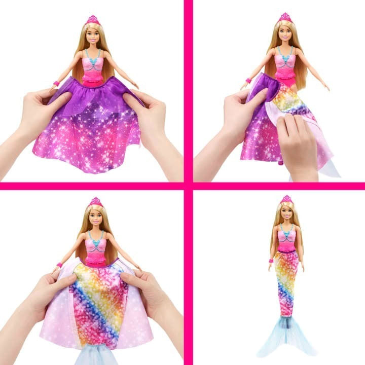 Barbie Muñeca Dreamtopia Princesa 2 En 1 Mattel Gtf92