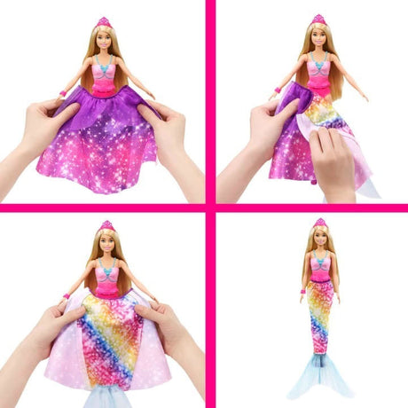 Barbie Muñeca Dreamtopia Princesa 2 En 1 Mattel Gtf92