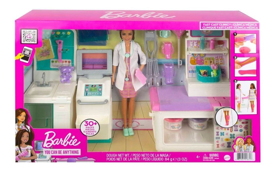 Muñeca Barbie Doctora Con Clínica Médica Gtn61 Mattel