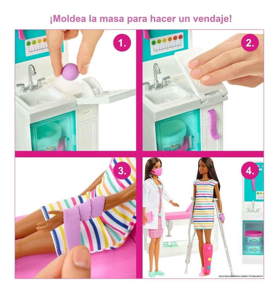 Muñeca Barbie Doctora Con Clínica Médica Gtn61 Mattel