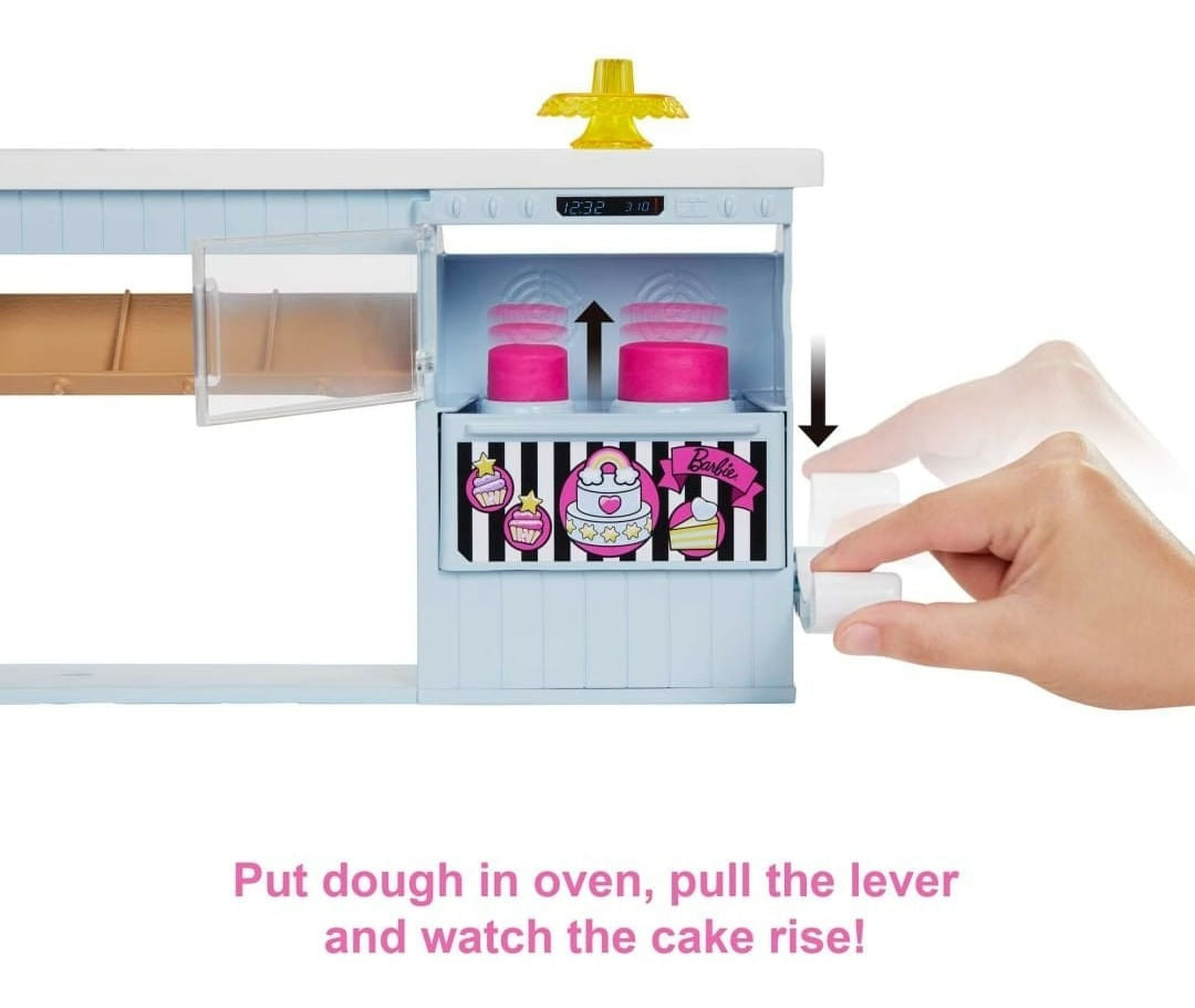 Barbie Doll Bakery Playset Hgb73 Mattel