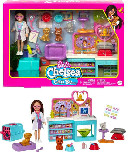 Muñeca Barbie Chelsea Veterinaria Hgt12 Mattel