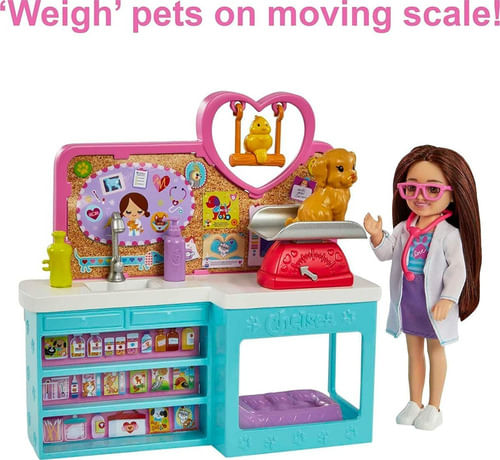 Muñeca Barbie Chelsea Veterinaria Hgt12 Mattel