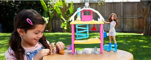 Muñeca Barbie Y Su Granja Con Accesorios Hgy88 Mattel
