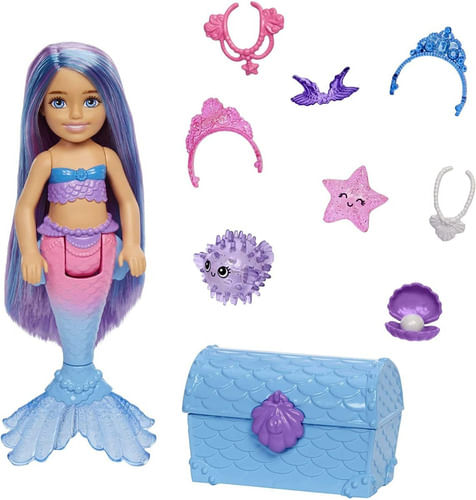 Muñeca Barbie Chelsea Sirena Mermaid Power Hhg57 Mattel