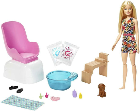 Muñeca Barbie Juego De Spa Y Salón De Belleza Ghn07 Mattel