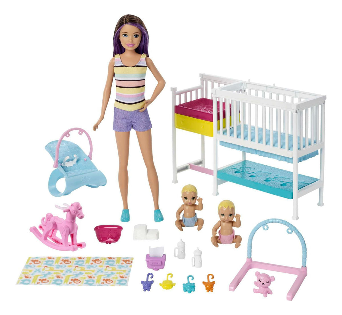 Barbie Muñeca Skipper Guarderia De Bebes Gfl38 Mattel